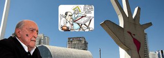 SP tem exposição de caricaturas de Niemeyer