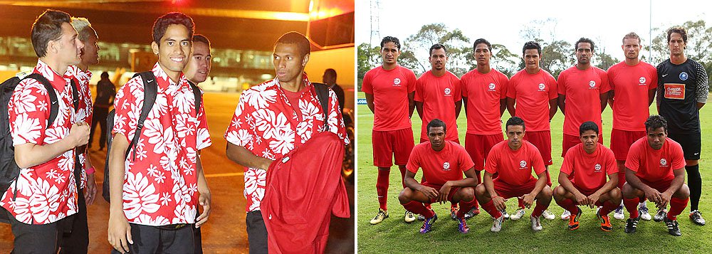 Seleção do Taiti chega ao Brasil para Copa das Confederações