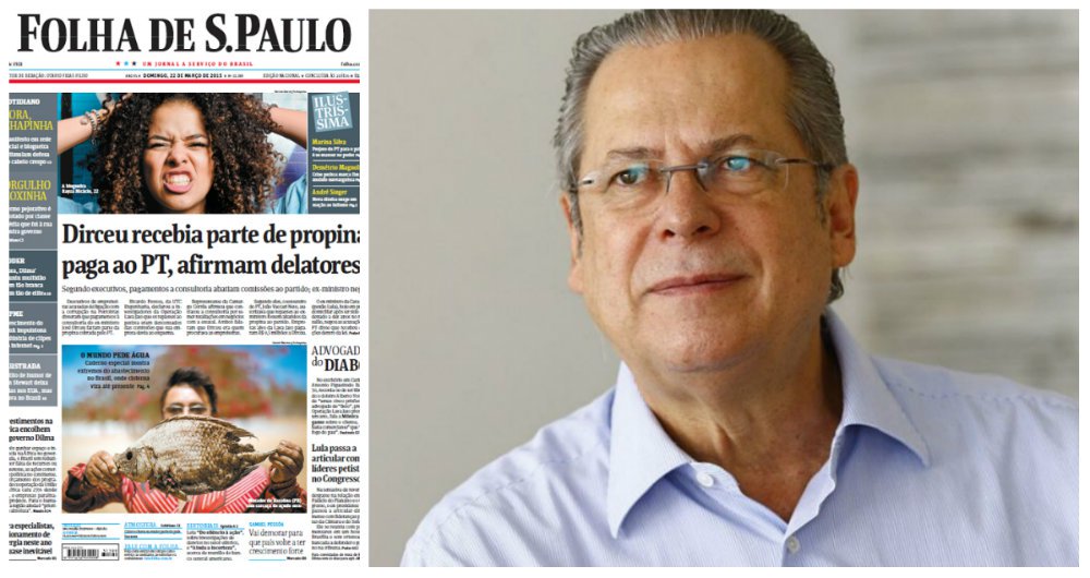 Ombudsman aponta erro grave da Folha em denúncia contra Dirceu
