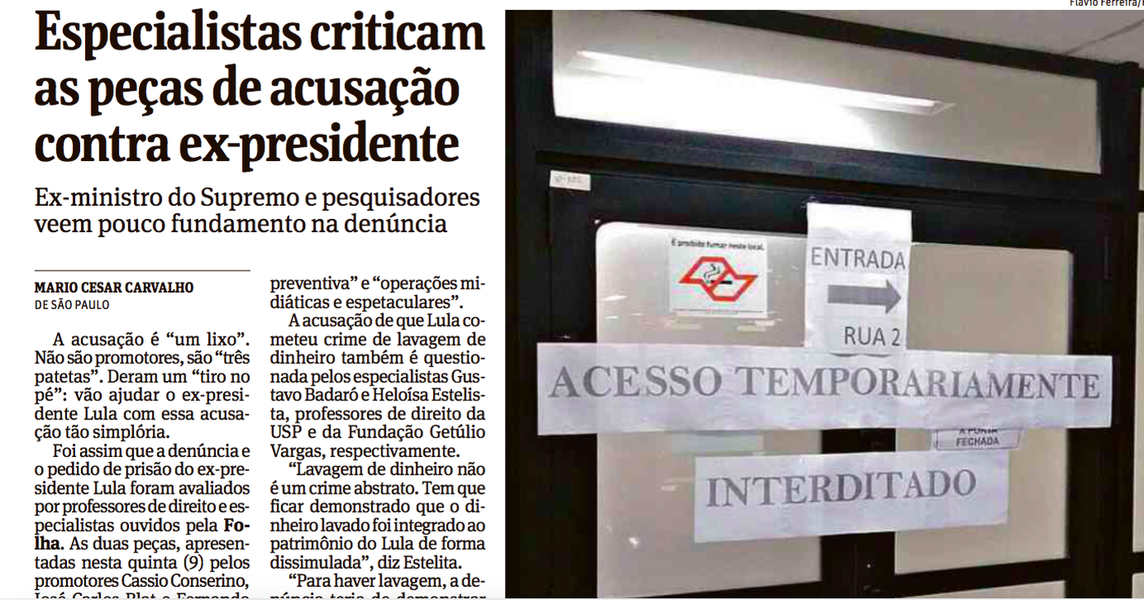 Promotores chamados de “3 patetas” pedem R$ 600 mil à Folha