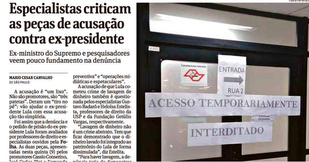 Promotores chamados de “3 patetas” pedem R$ 600 mil à Folha