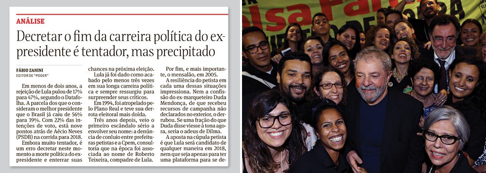 Folha descobre que ainda não matou Lula