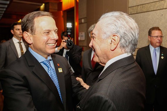 João Doria e Michel Temer  