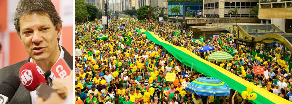 Haddad: "A classe média perdeu status nos governos do PT"