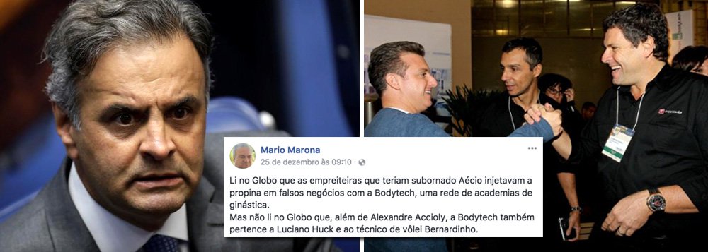 “Não li no Globo que a Bodytech também pertence a Huck e Bernardinho”, diz ex-editor do JN