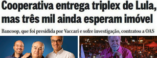 Globo, que escrevia “triplex de Lula”, agora fala em “triplex reservado a Lula”