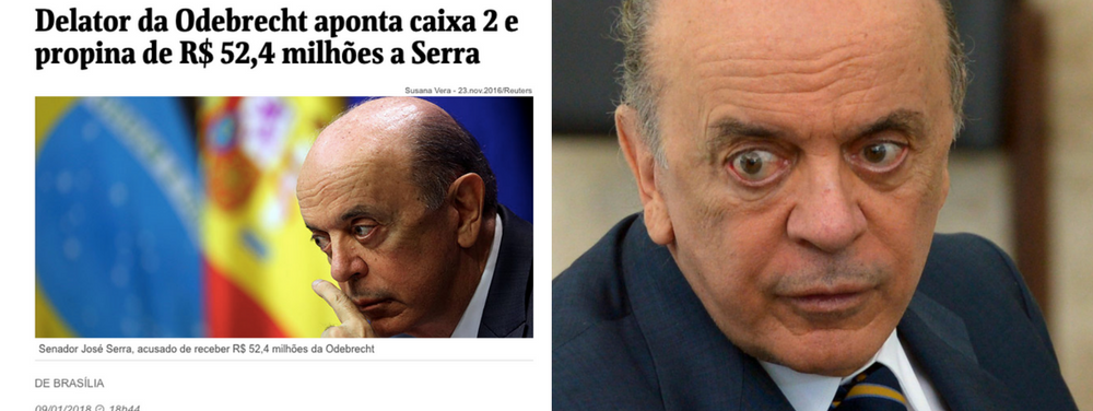 Folha blinda e protege Serra ao falar em caixa dois