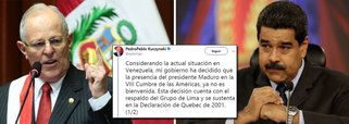 Presidente do Peru desconvida Venezuela da Cúpula das Américas