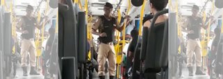PM discursa em ônibus em BH e alerta para “pandemônio” 