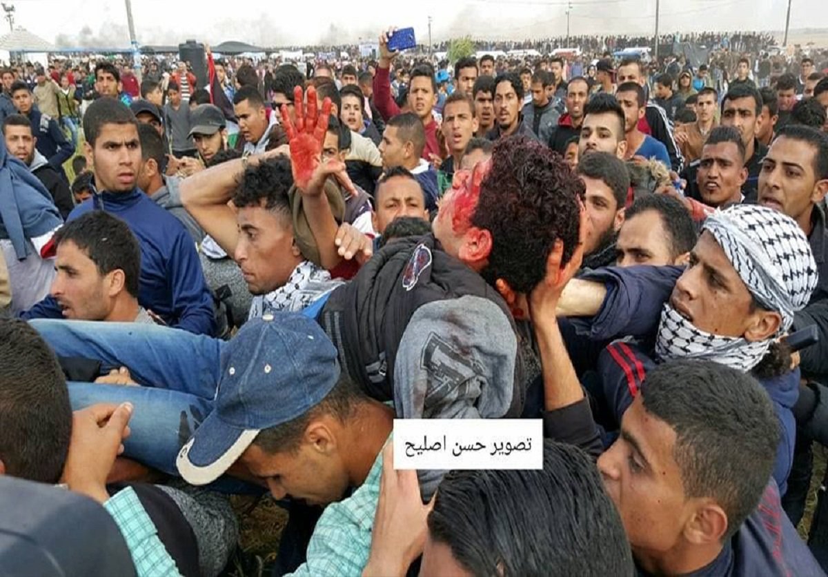 Ataque israelense à marcha pacífica palestina, mata 12 pessoas e fere mais de mil