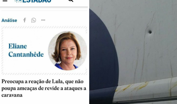 Para Eliane Cantanhêde, a culpa é da vítima
