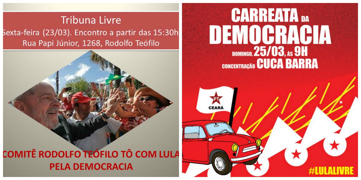 PT Ceará intensifica agenda de atividades em defesa de Lula