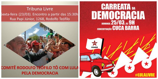 PT Ceará intensifica agenda de atividades em defesa de Lula