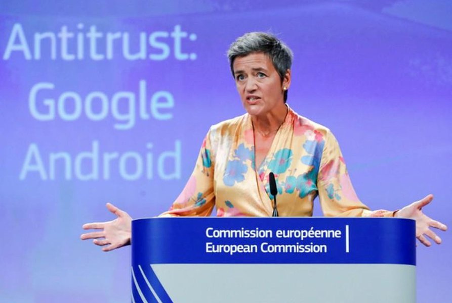 UE multa Google em US$5 bilhões em processo antitruste