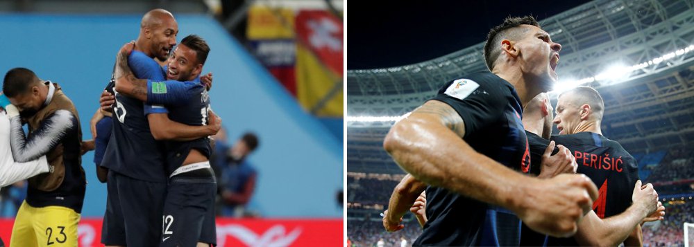 França e Croácia disputam final inédita na Copa do Mundo