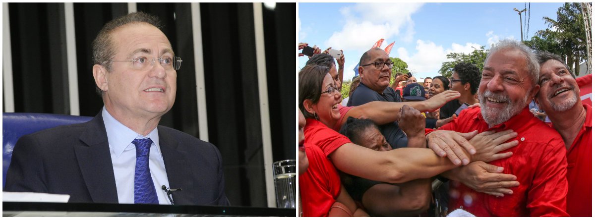 Renan: mais do que nunca Lula é um preso político