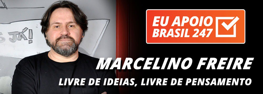 Marcelino Freire apoia o 247: livre de ideias, livre de pensamento