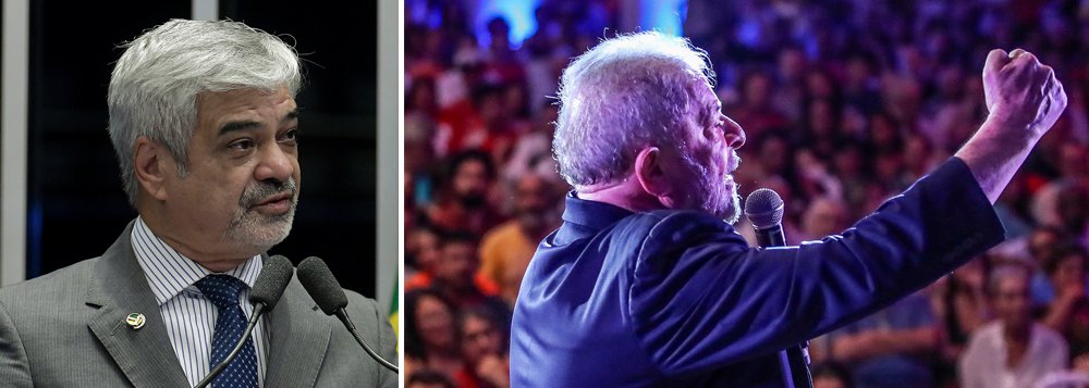 Manutenção de Lula na prisão afronta a Constituição, diz Humberto