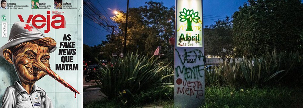 Veja usou e abusou das fake news, quebrou a Abril e pirou