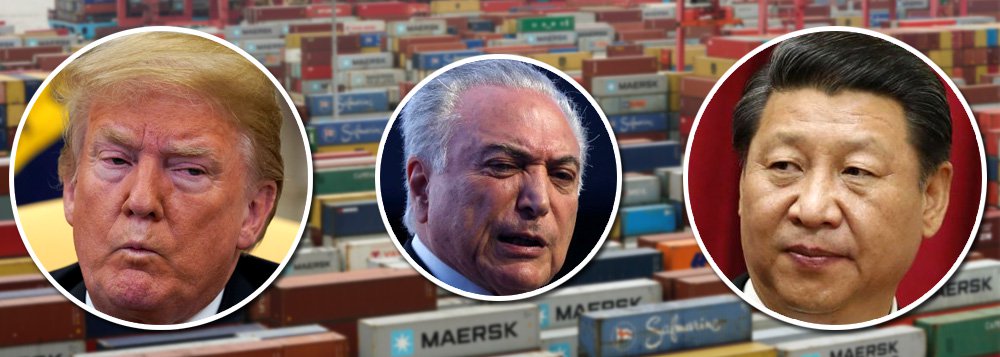 Começa guerra do século 21; China é maior parceiro do Brasil, mas golpistas vendem país aos EUA