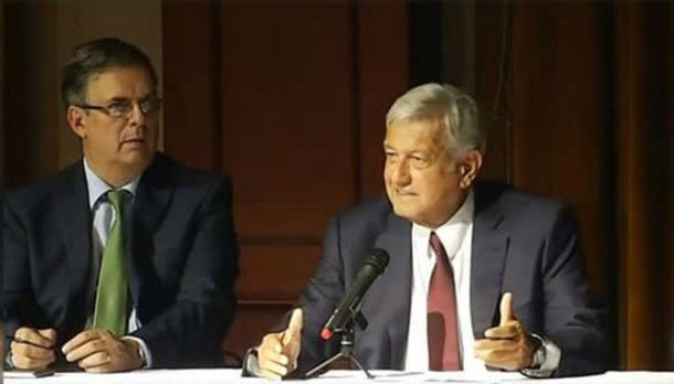 López Obrador apresenta futuro chanceler mexicano