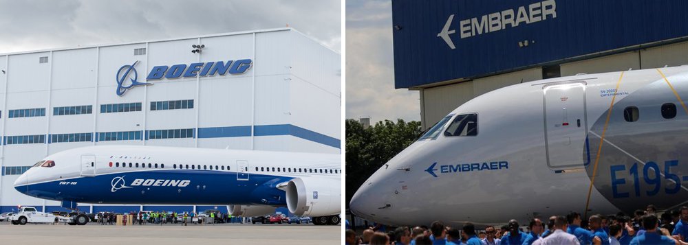 Boeing quer pagar US$ 3,8 bi pela Embraer