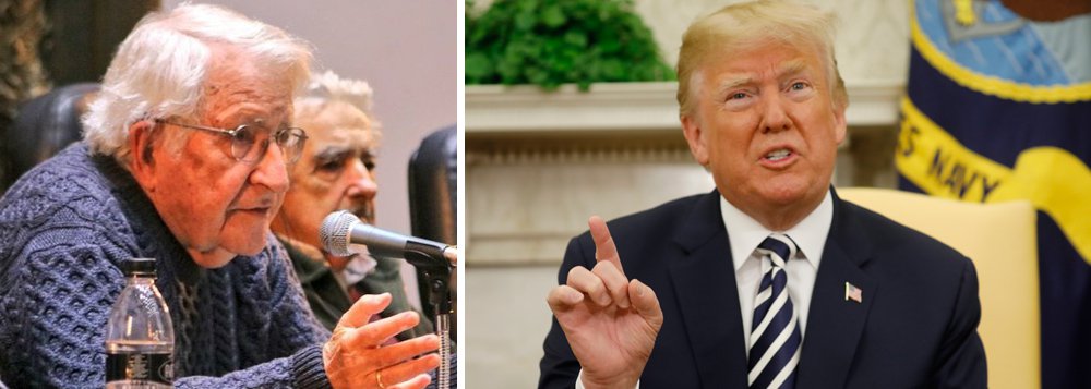 Chomsky: Trump não dá a mínima importância ao destino do mundo