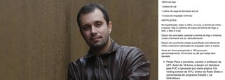 Colunista do Extra publica receita de bolo em protesto contra censura da Globo