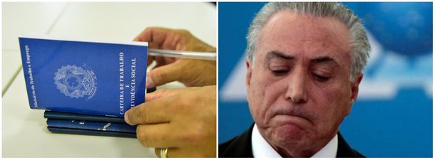 Número de carteiras assinadas recua ao nível de dez anos