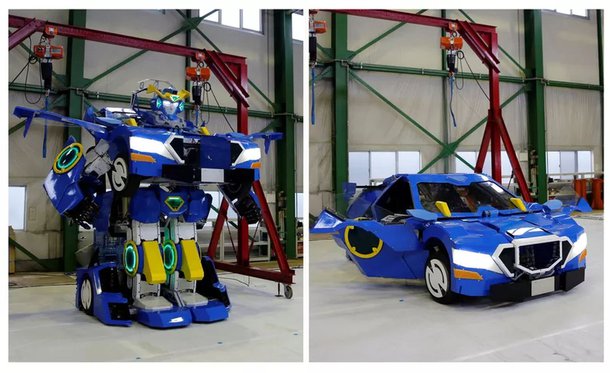 Japão exibe robô humanóide que se transforma num carro em 60 segundos