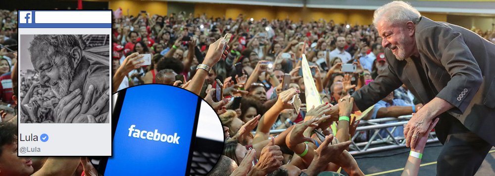 Lula assume liderança de engajamento no Facebook