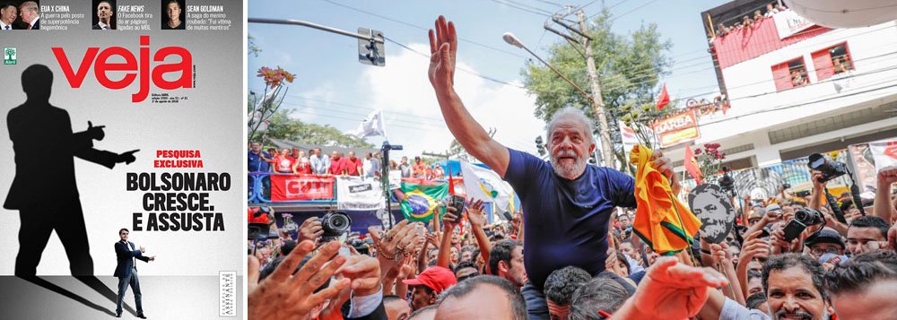 Lula dá um banho até em pesquisa de Veja