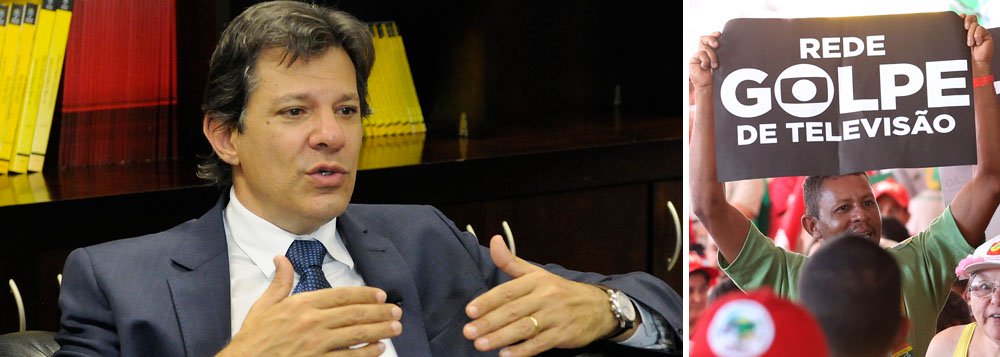 Haddad confronta jornalistas a serviço da família Marinho