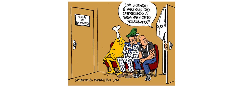 Latuff: Bolsonaro e a busca por um vice