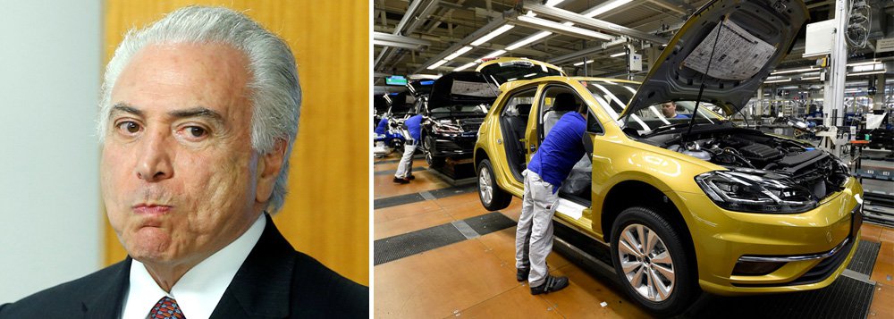 Crise de Temer faz Volkswagen dar férias coletivas