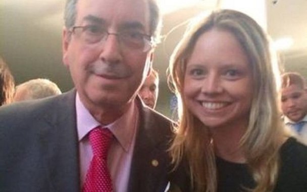 Danielle Cunha, filha de Eduardo Cunha, e o pai