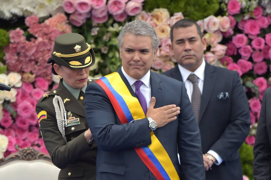 Iván Duque assume Presidência da Colômbia
