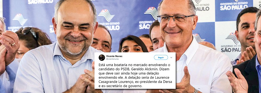 Ex-chefe da Dersa estaria fazendo delação premiada contra Alckmin