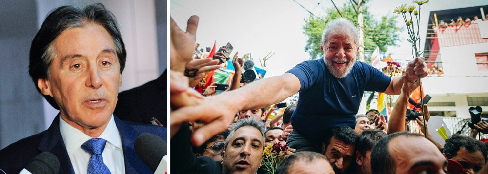 Presidente do Senado diz que Brasil só terá eleição livre se Lula participar