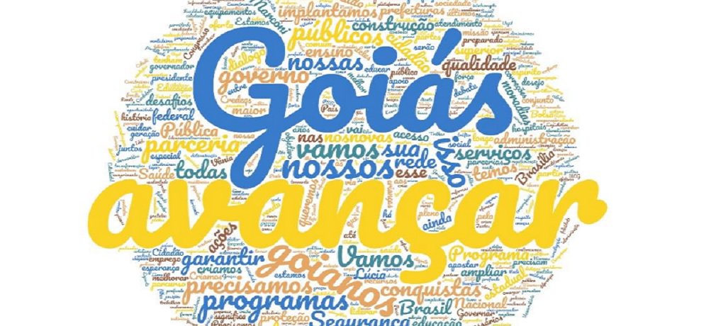 Discurso: Goiás, avançar e goianos são as palavras mais ditas por Eliton