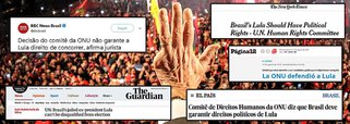 Imprensa mundial destaca defesa da ONU pelos direitos políticos de Lula