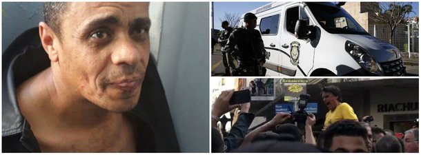 Agressor de Bolsonaro chega à Justiça Federal para ser ouvido