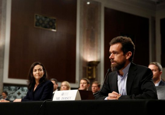 Facebook e Twitter depõem ao Congresso americano sobre influencia política