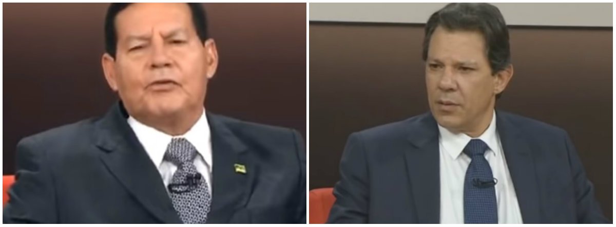 GloboNews: valentes com Haddad; miudinhos com o general