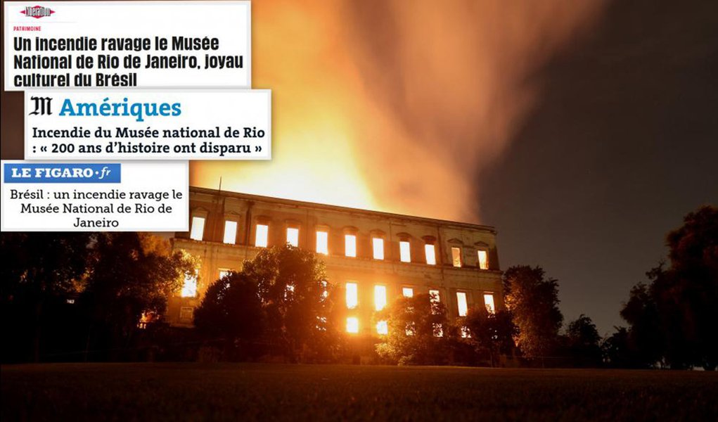 Imprensa internacional destaca “tragédia” do incêndio do Museu Nacional
