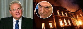 Renan diz que incêndio em Museu é maldição de Temer