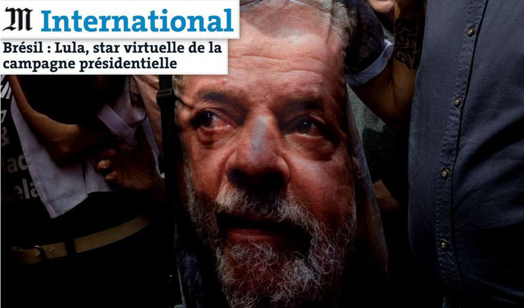 Lula é a estrela virtual da campanha eleitoral no Brasil, diz Le Monde