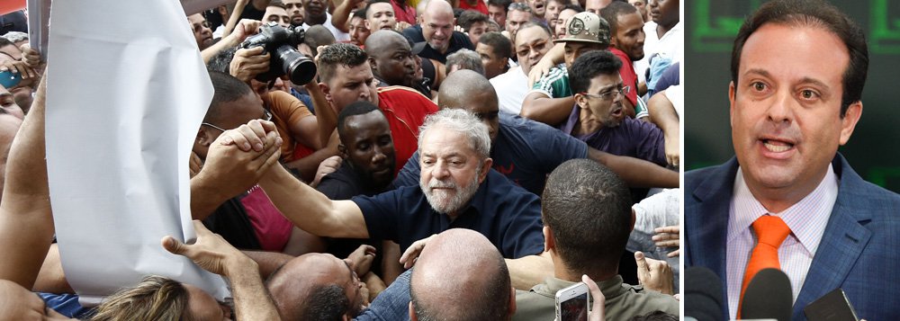 Líder de Temer defende que Lula dispute eleição