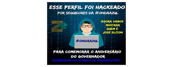 Acabou o suspense: seguidores da #OndaAzul45 hackeam redes sociais de Zé Eliton e comandam postagens