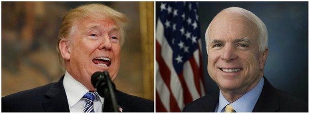 Trump veta comunicado da Casa Branca que qualificava McCain como “herói”